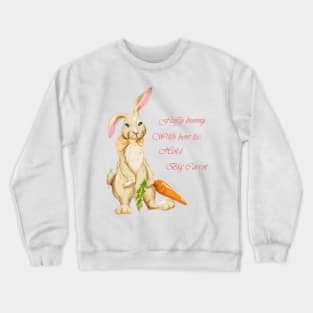 fluffy bunny Crewneck Sweatshirt